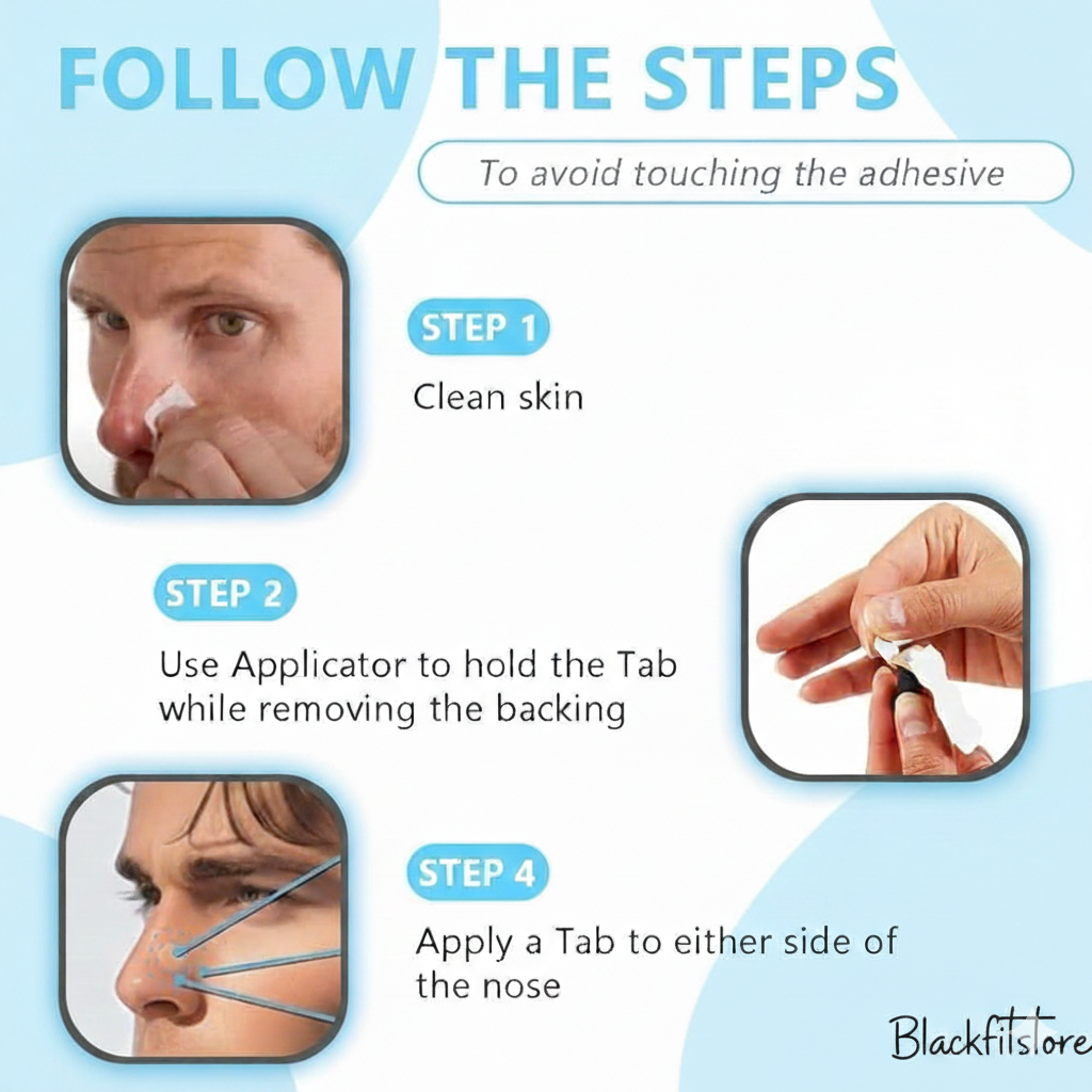 Magnetic Breathing Nasal Strips Set